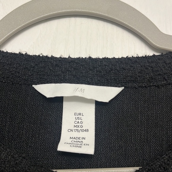 H&M Black Lady Cardigan Jacket with Gold Buttons - Picture 2 of 5